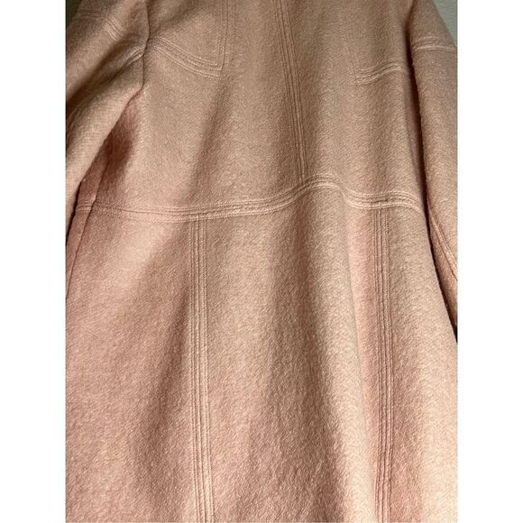 Jessica Simpson Tenth Anniversary Edition Wool Blend Zip Front Over Coat Pink 2x - Picture 8 of 9